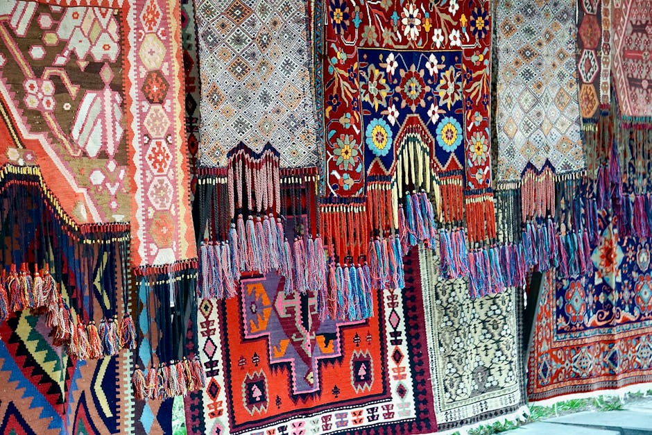 Alfombras recicladas para el hogar con textura suave en dormitorio